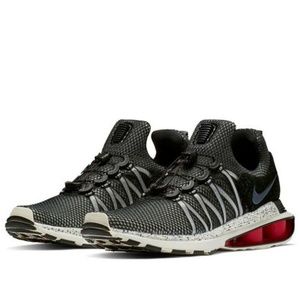 New Nike Shox Gravity Running Shoe Black Red